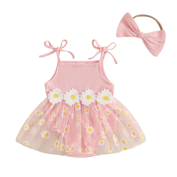 Summer Daisies Romper Dress Outfit
