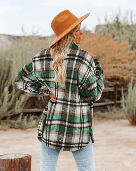 Zila Thick Plaid Shacket