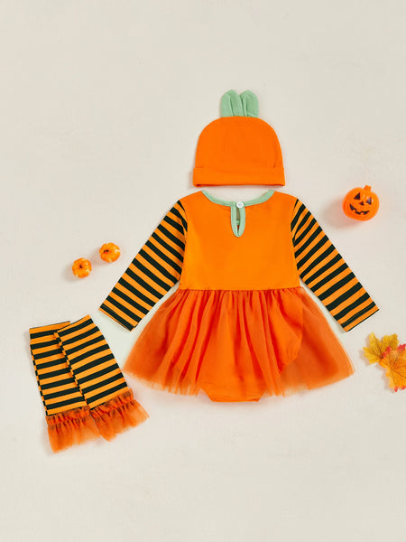 Happy Little Pumpkin Costumer/Outfit for Baby & Toddler Girls