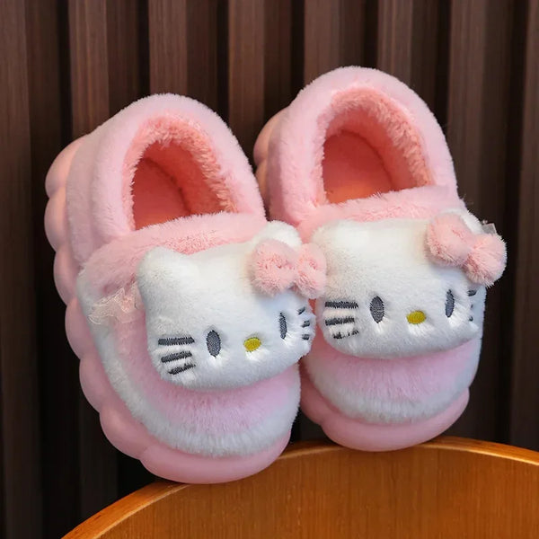 So Chic Hello Kitty™, Cinnamoroll™, or Kuromi™, & MyMelody™ Fluffy Slipper Slides for Girls