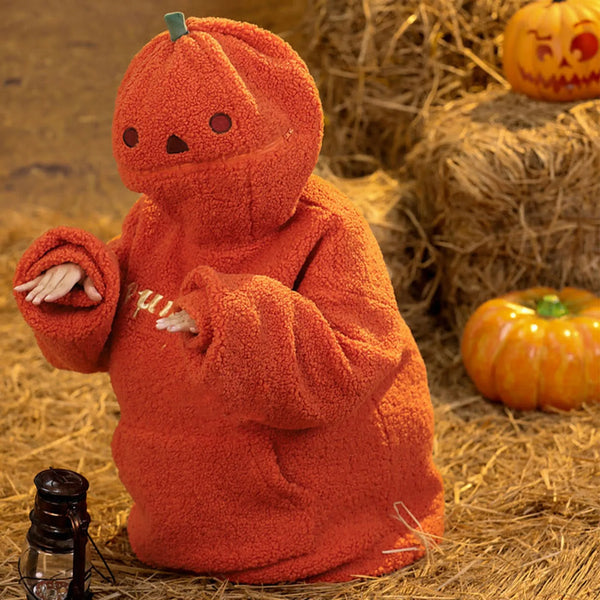 Extra Cozy Oversized Pumpkin Hoodie/Costume