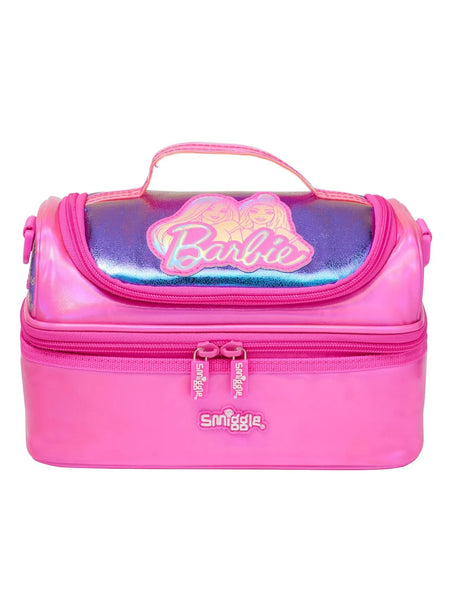 Smiggle Hot Pink Barbie Double Decker Lunchbag