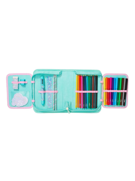 Smiggle® Pastel Unicorn Sparkly Extra Large Capacity Backpack & Accessories