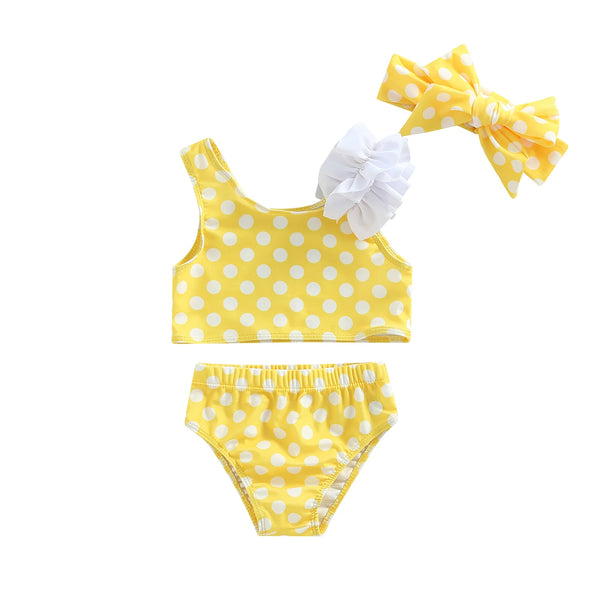 Cutie Sprinkles & Polka-dots Swimwear Set for Baby & Toddler Girls