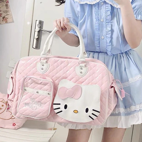 Sanrio Hello Kitty Large Capacity Patent Crossbody Bag