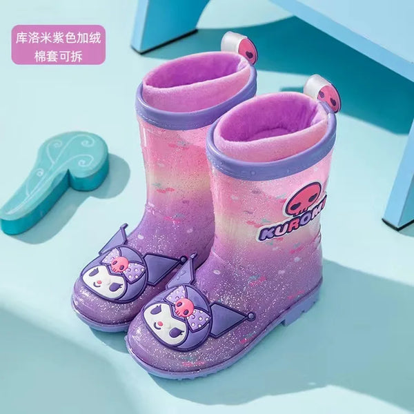 Purple Love Kuromi™ Rain Boots for Girls