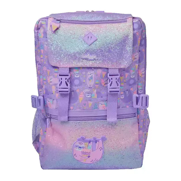 Smiggle® Slothing Around Sparkly Extra Large Capacity Backpack & Accessories