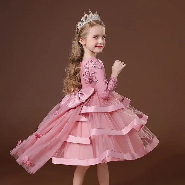 Imelda Layered Special Occasion Dress for Little Girls