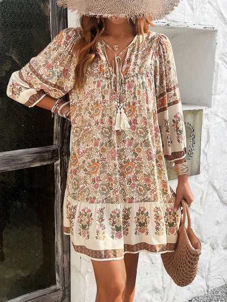 Annie Floral Boho Shift Dress for Women & Teens