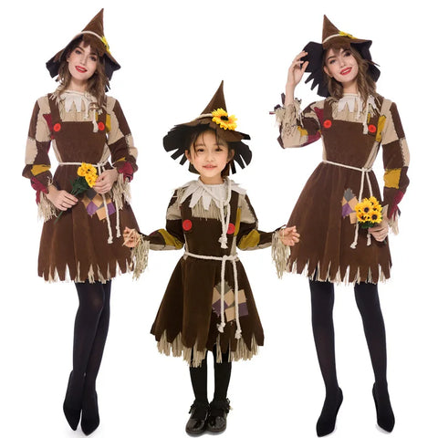 Mommy & Me: Scarecrow Costume for Girls & Women