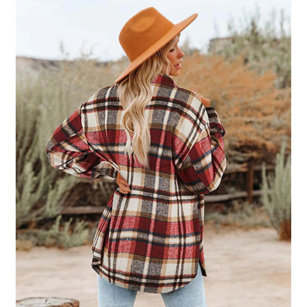 Zila Thick Plaid Shacket