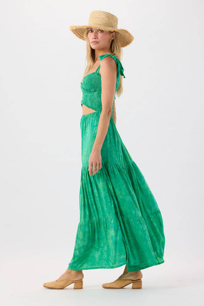 Waverly Maxi Dress in Rainforest Smoke