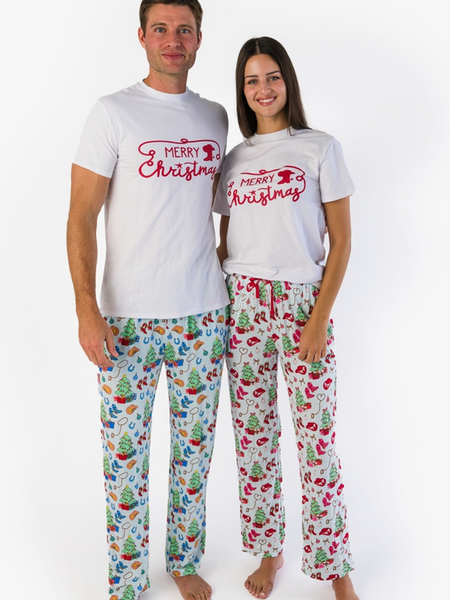 SoftSnooze™ Bamboo Viscose Yuletide Yee-haw Pajamas for Men, Women, Kids & Babies