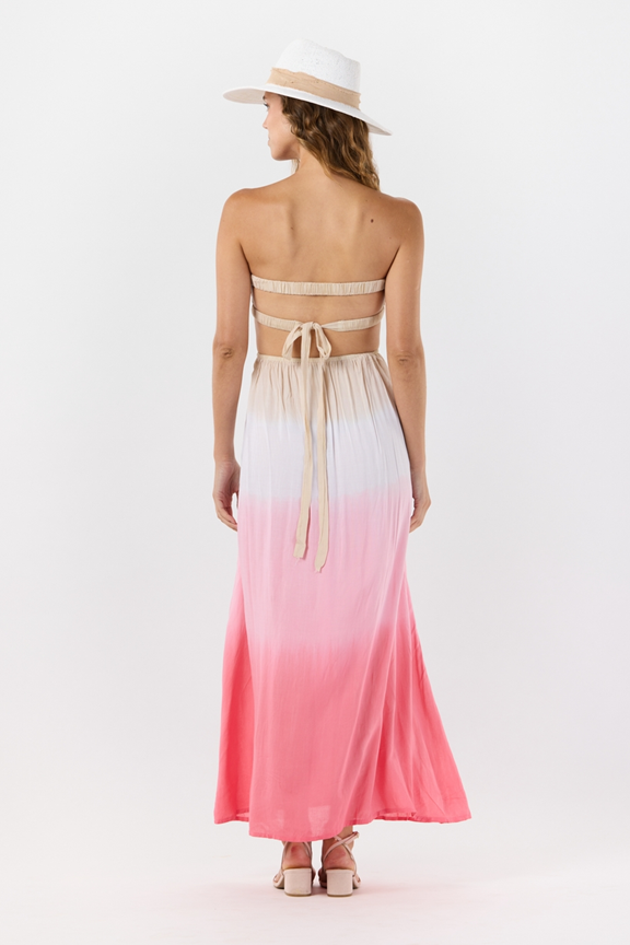 Women's Andy Maxi Dress in Sand Rose Ombre