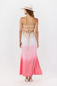 Women's Andy Maxi Dress in Sand Rose Ombre