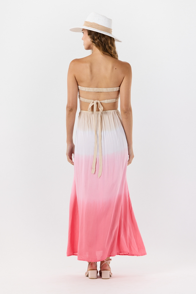 Women's Andy Maxi Dress in Sand Rose Ombre