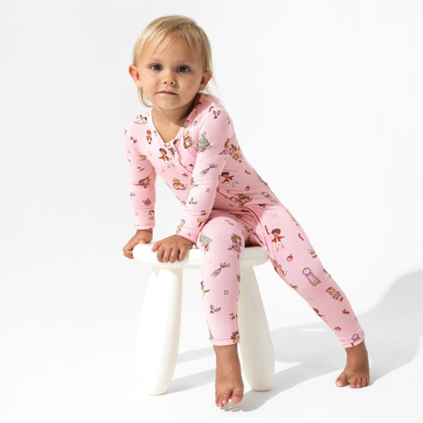 Pink Nutcracker Luxuriously Soft Bamboo PJ Set for Girls & Babies