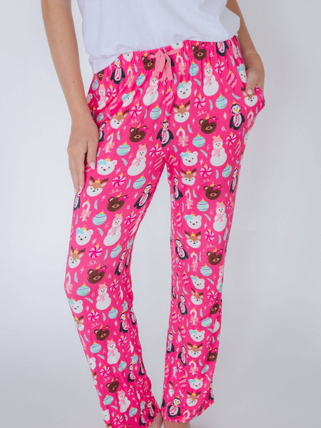 SoftSnooze™ Adult Bamboo Viscose Frosty Friends Pajamas for Men, Women, Kids & Babies