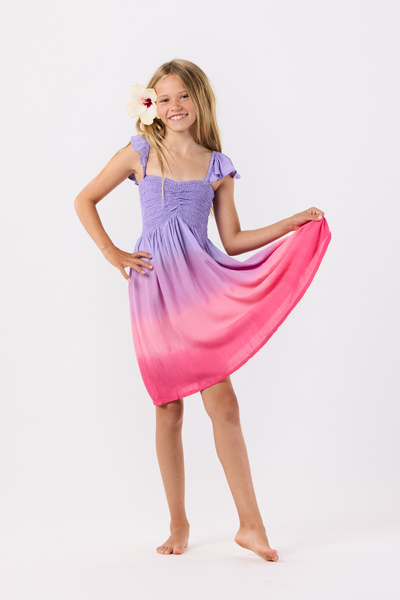 Kids Hollie Dress: Lavender Pink