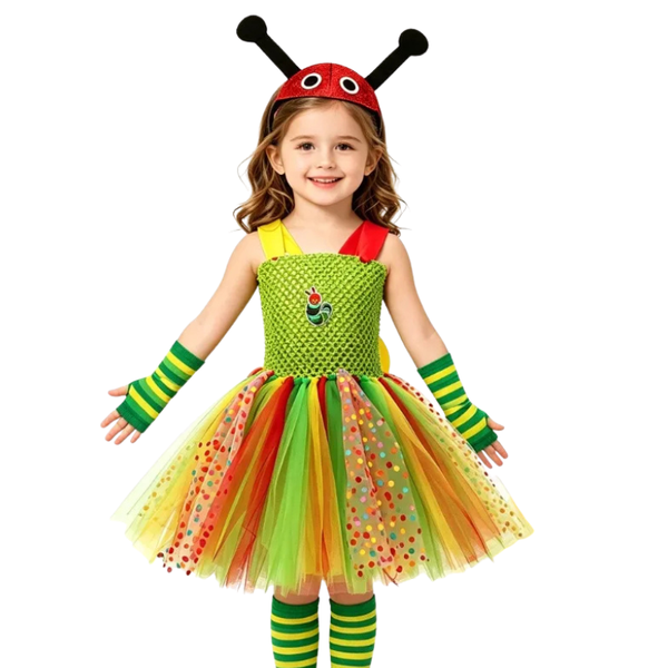 Cutie Caterpillar 4-Piece Costume for Girls