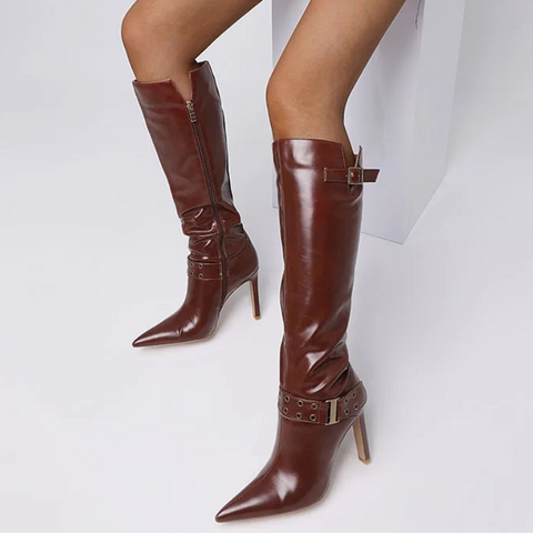 Tae Knee-High Faux Leather Boots for Women & Teens