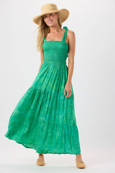 Waverly Maxi Dress in Rainforest Smoke