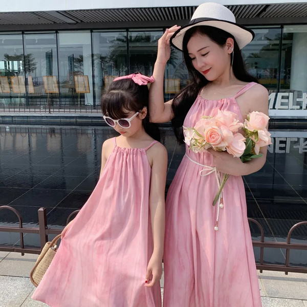 Momma & Me Matching: Pink Dip-Dye Dress