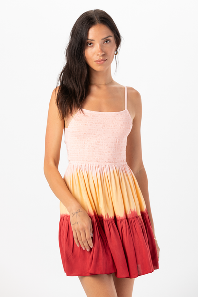 Avisa Mini Dress in Sunrise Ombre for Women