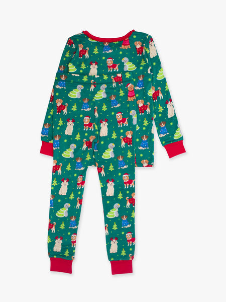 SoftSnooze™ Bamboo Viscose Paw-liday Pals Christmas Dogs Pajamas for Men, Women, Girls & Babies