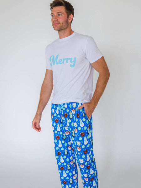 SoftSnooze™ Adult Bamboo Viscose Frosty Friends Pajamas for Men, Women, Kids & Babies