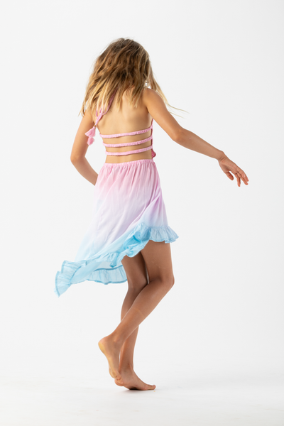 Kids Bellini Midi Dress in Dreamsicle