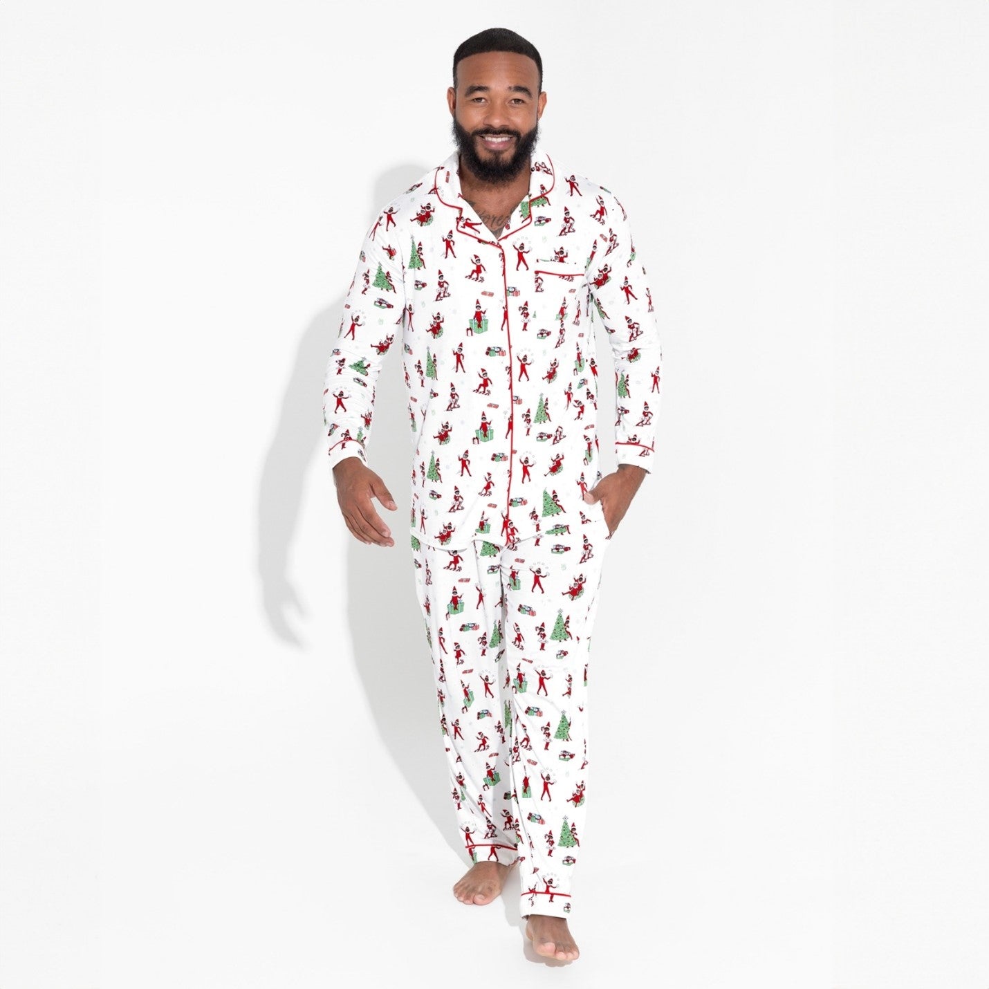 The Elf on the Shelf Luxuriously Soft Bamboo PJ Set for Men, Women, Kids, & Babies