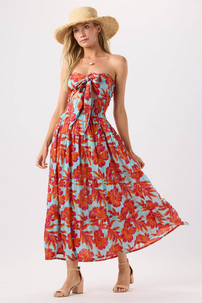 Moana Maxi Dress in Seychelles Sky