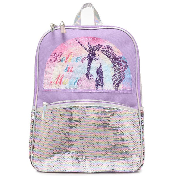 Girls Flip Sequins Rainbow/Unicorn Backpack