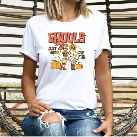 Ghouls Just Wanna Have Fun Tee for Women & Teens- EXTENDED SIZES!