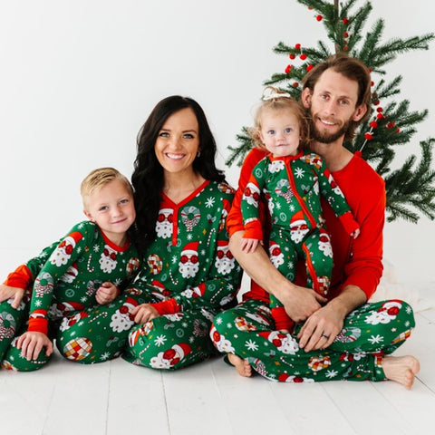 Groovy & Bright Holiday Luxuriously Soft Bamboo PJ Set for Men, Women, Kids & Babies