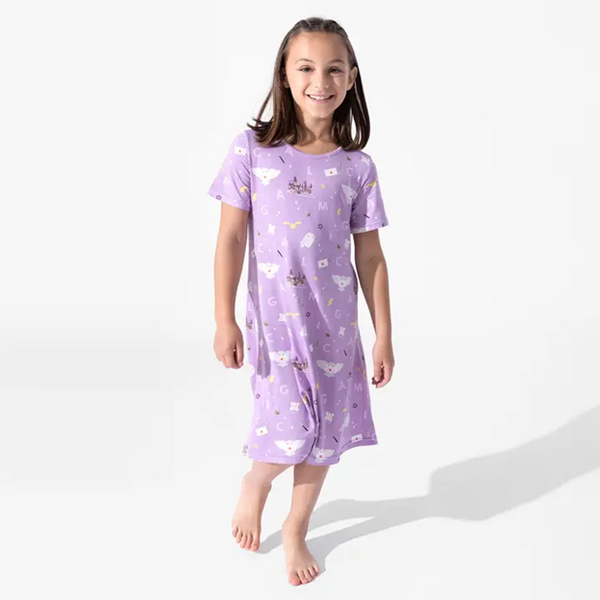 Harry Potter Hedwig's Magical Mail Bamboo Girls' Short Sleeve Dress