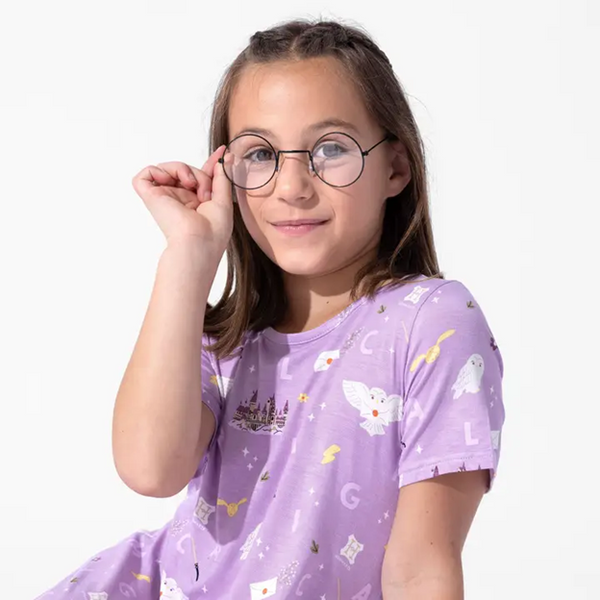 Harry Potter Hedwig's Magical Mail Bamboo Girls' Short Sleeve Dress