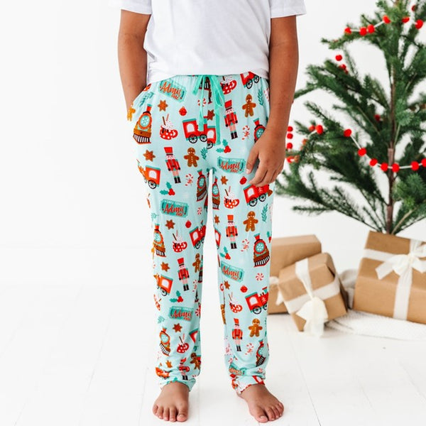 Christmas Express Holiday Luxuriously Soft Bamboo PJ Set for Men, Women, Kids & Babies