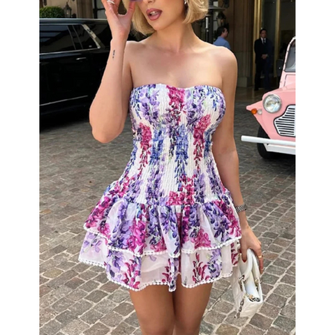 Lilac Bunches Party Dress