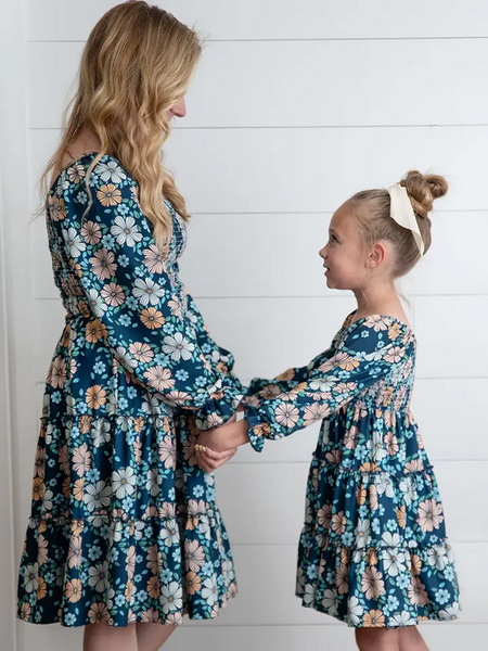 Momma & Me Matching: Grace Floral 3 Tiered Dress for Women & Girls