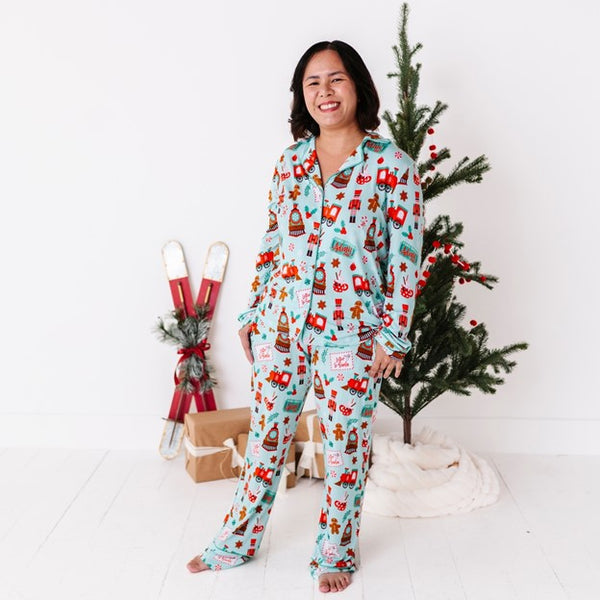 Christmas Express Holiday Luxuriously Soft Bamboo PJ Set for Men, Women, Kids & Babies