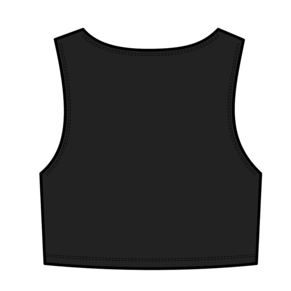 Onyx Black Crop Top for Girls, Tweens & Teens