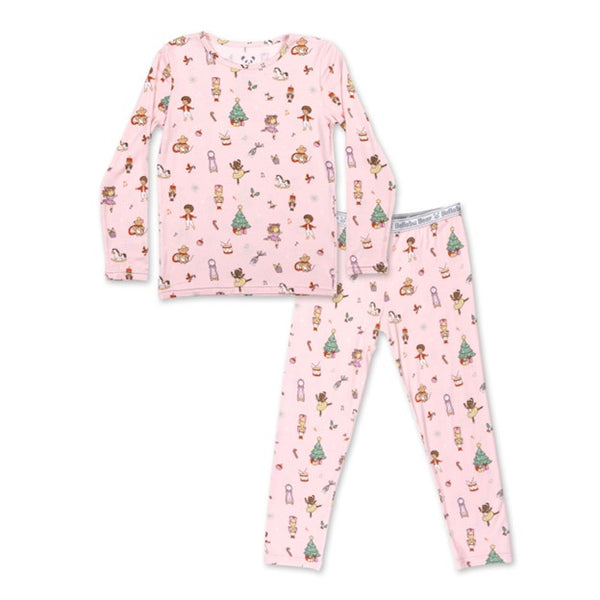 Pink Nutcracker Luxuriously Soft Bamboo PJ Set for Girls & Babies