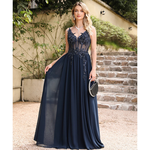 The Porscia Illusion Special Occasion Gown for Women & Teens