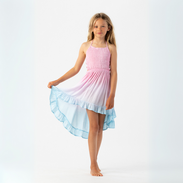 Kids Bellini Midi Dress in Dreamsicle
