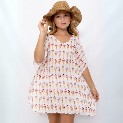 Ice Cream Poncho Cover-Up