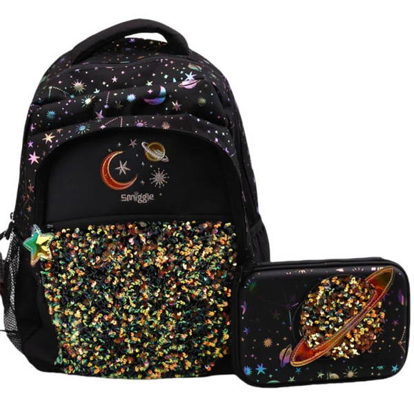Smiggle® Cosmic Sparkles Large Capacity Backpack & Accessories