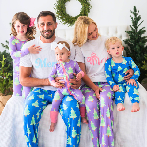 SoftSnooze™ Bamboo Viscose Twinkling Trees Pajama for Men, Women, Kids & Babies