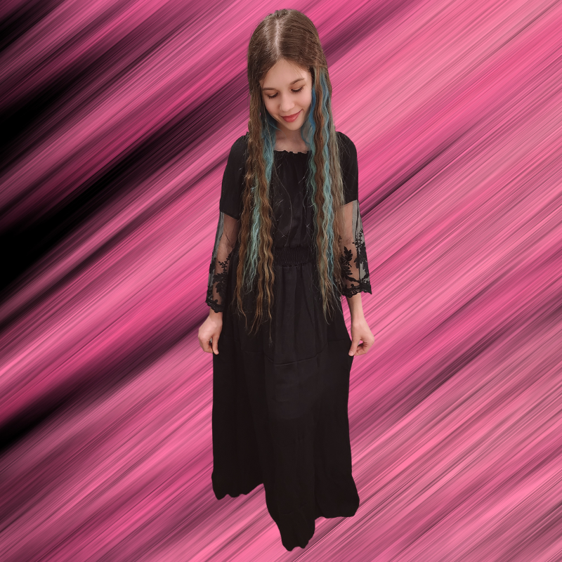 The Ruth Long Lace Maxi Dress for Tween Girls